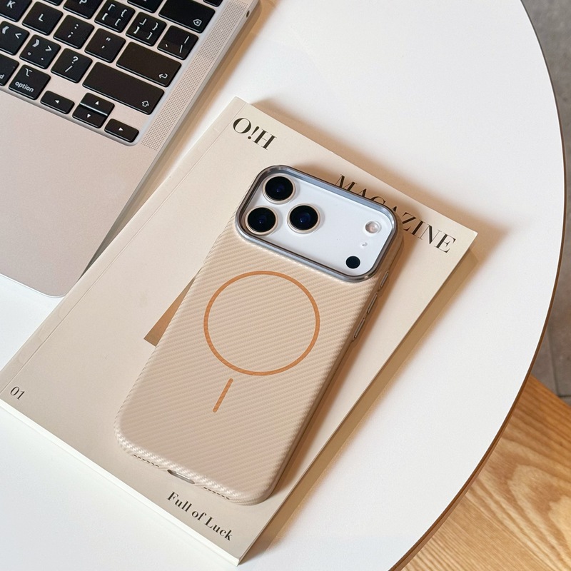 适用苹果17promax手机壳新款16pro凯夫拉纹理iPhone15金属镜框防|undefined