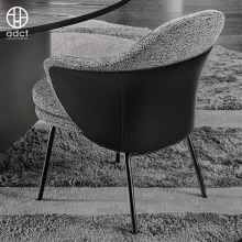 temu热销跨境椅子沙发小户型椅子家用网红商用餐椅奢感设计师棉麻