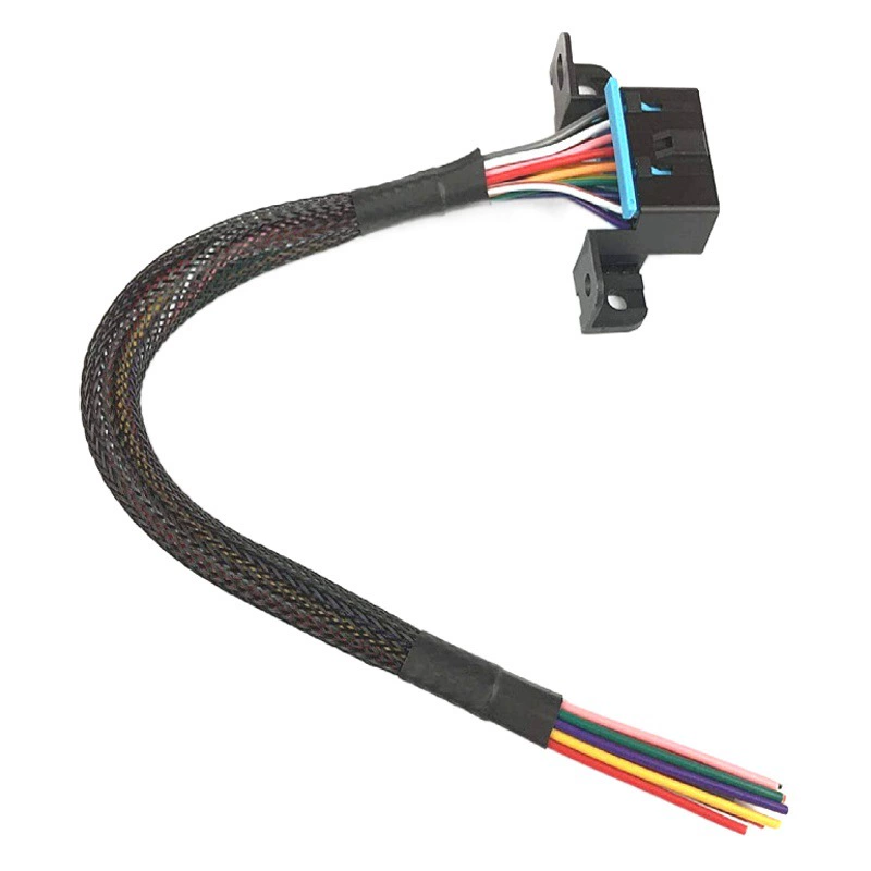 Кабель OBD2 16-контактный (гнездо) J1962F для подключения к автомобилю, 16-жильный разъем OBD2 (гнездо)