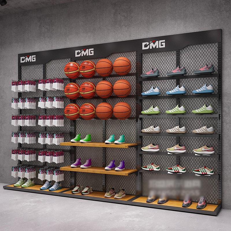Deportes y ocio Zapatero tienda de ropa estante de exhibición estante fútbol baloncesto Multi-Layer Display Shoe shelf for brand Shoe Store