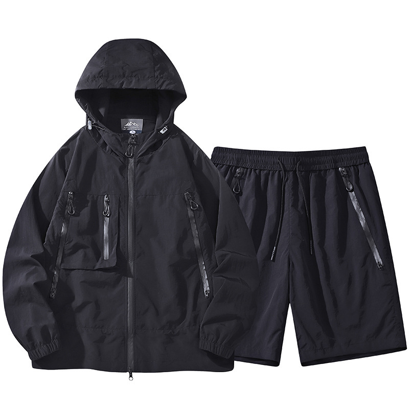 新しい J91 ジャケットと同じスタイルのフード付き日焼け防止ジャケットスーツメンズスキンスーツカップル通気性アウトドアスキン|undefined