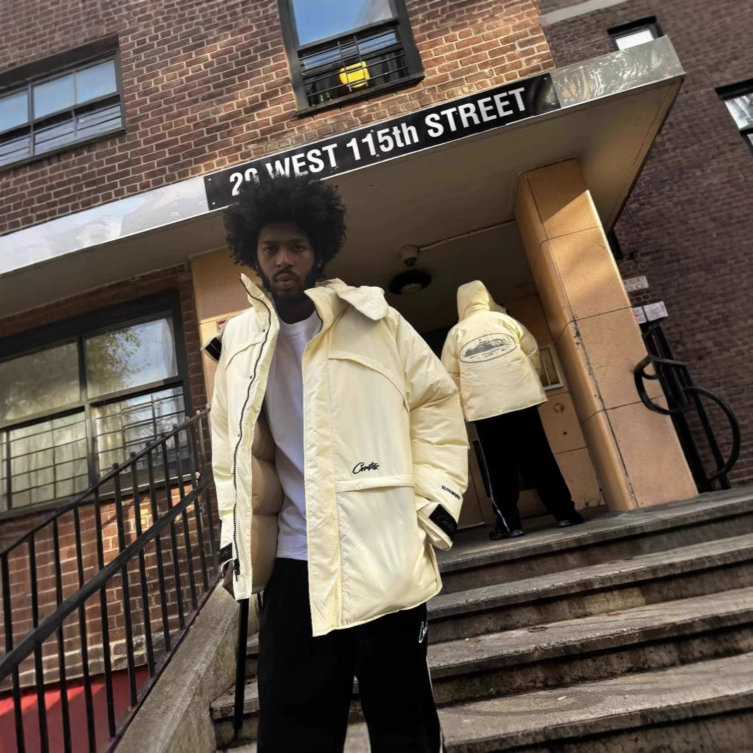 Пуховик-куртка Corteiz свободная европейская и американская звезда того же UKDRIPRILL хип-хоп рэп