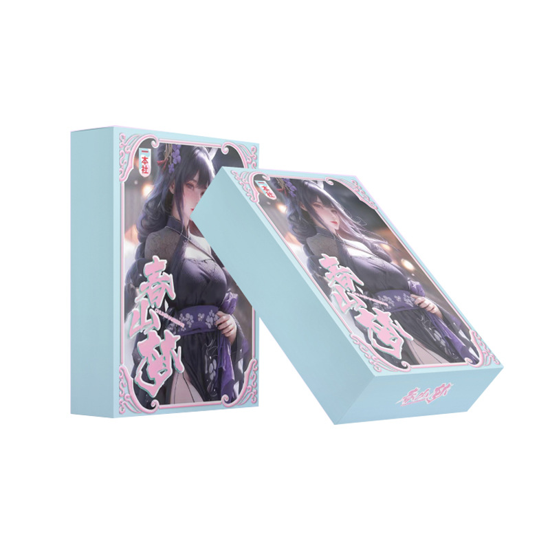 Little Frog Goddess Story 5 yuanes Pack 8 pop-up Tarjeta de cara roja pretty Girl Card anime juego periférico caja ciega