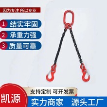 實力廠家加工起吊電力吊裝起重吊索具不銹鋼起重鏈條雙腿吊索具