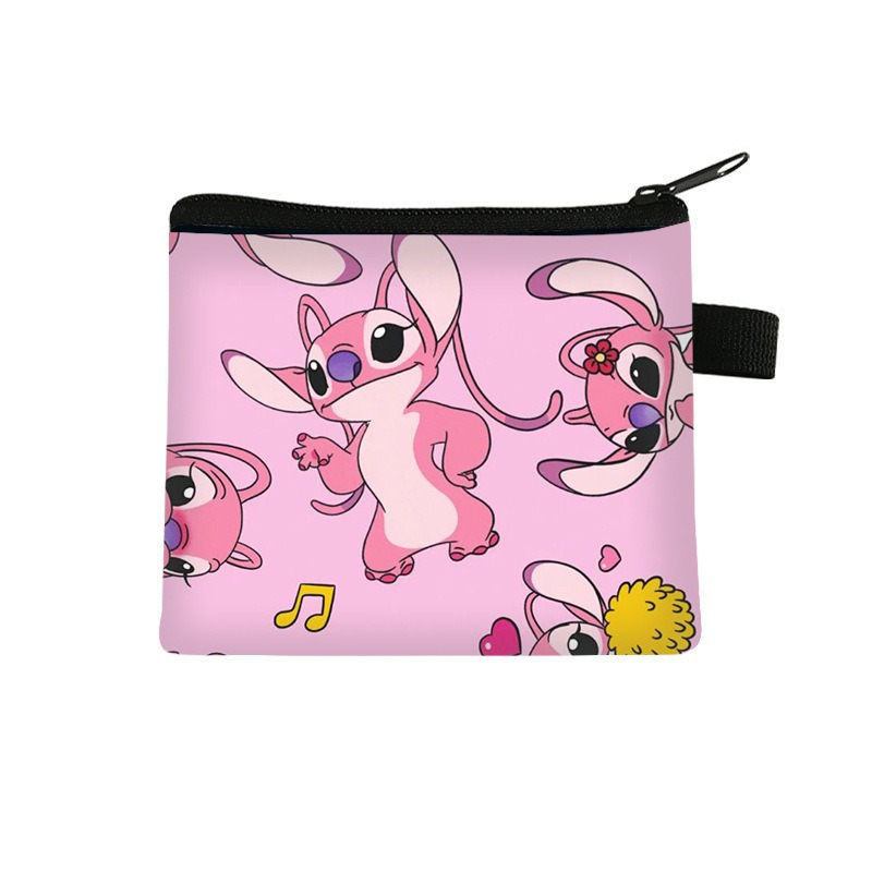 Monedero Infantil de Stitch, Popular en 2025, para Monedas, Llaves, Audífonos, Cartera de Poliéster con Dibujos Animados, Venta al Por Mayor