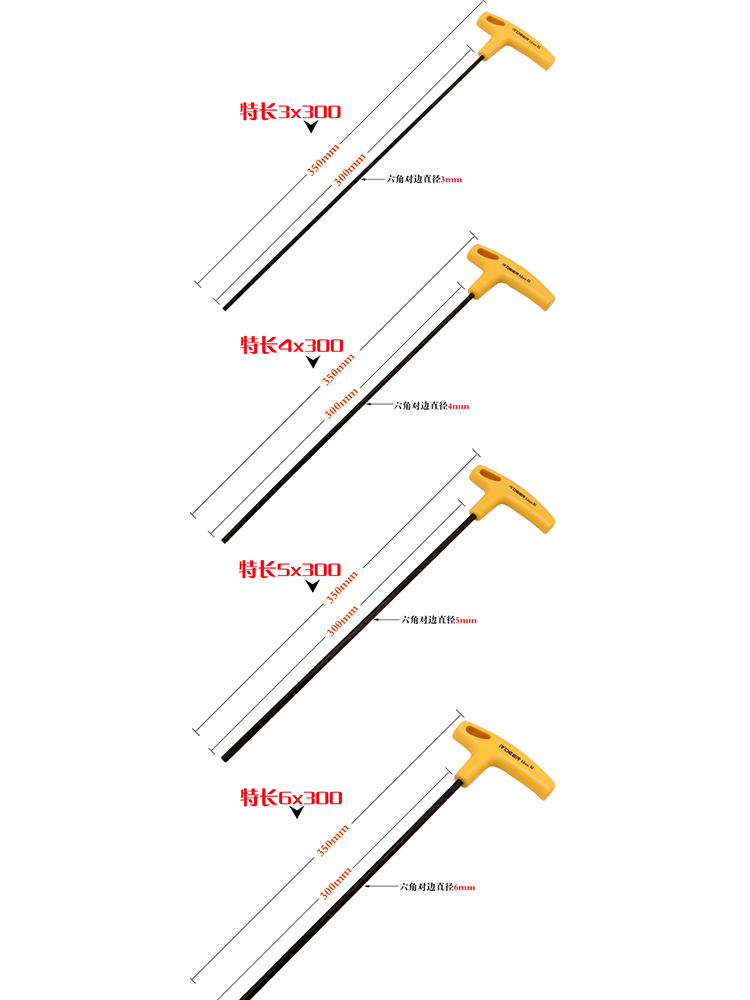 Hexagonal wrench, screwdriver