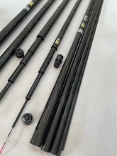 特价裸素黑棍台钓竿3.6米4.5米5.4米8.1米超轻超硬长节竿5h6h19调