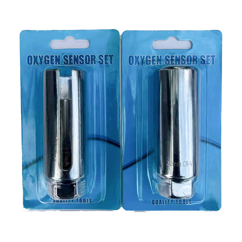 Llave de vaso especializada para desmontaje y montaje del sensor de oxígeno delantero del coche, llave de boca abierta de 22 mm, juego de herramientas de reparación automotriz de 22 mm.