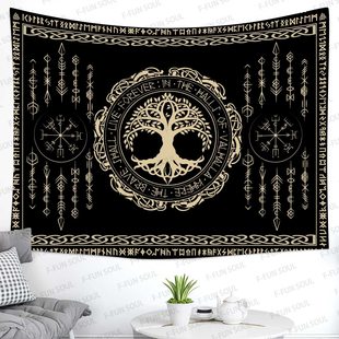 Constellation Pattern Tapestry Personality Tree of Life Tapestry Living Room Wall Background Decoration Bedroom Guest Room Home Tapestry