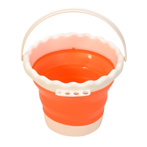 Folding bucket with compartment, art painting, portable pen washer, gouache, watercolor pigment, silicone pen washer bucket, color bucket