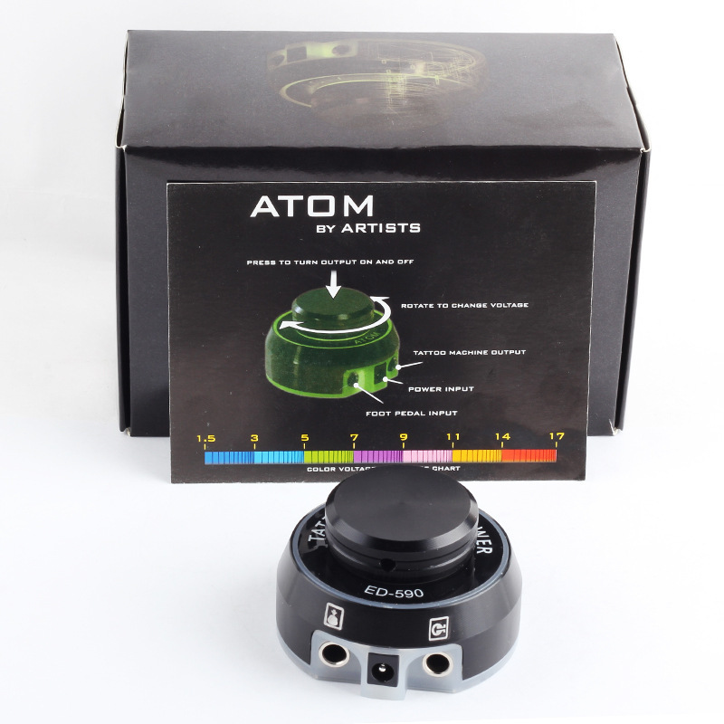 Yilong Ed-590 Tattoo Power Transformer Pedal-Free Tattoo Machine Power Supply Tattoo Pen Tattoo Equipment Cross-Border