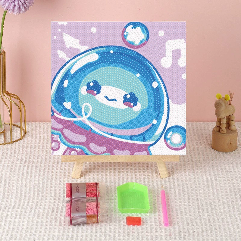 Алмазная вышивка (canvas) Genshin Impact DIY, 20×20 / 30×30, деревянная внутренняя рама и набор инструментов