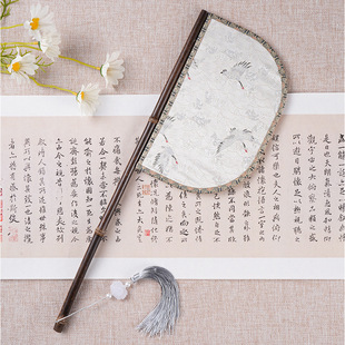 刀把扇便面扇银杏叶紫竹长柄刀扇汉服拍照跳舞蹈道具复古异形扇子-阿里巴巴