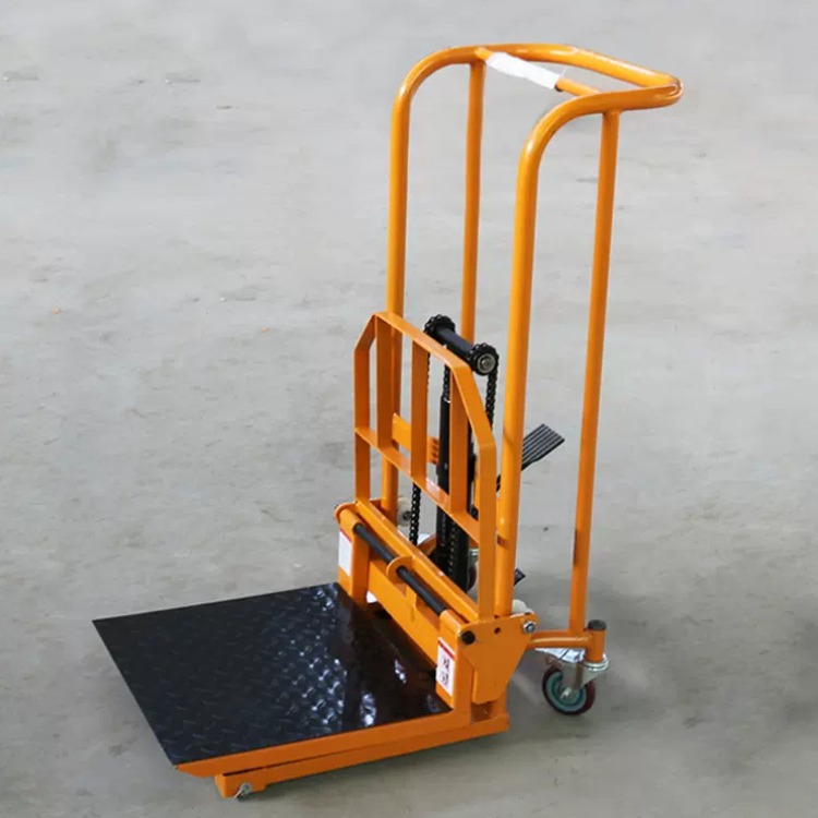 手动叉车小型家用液压地牛拖车微型升降平台板车手推车轻型升高车