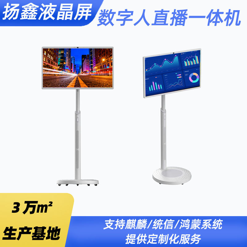 立式AI数字人自助交互广告机展厅政务景区3D全息舱互动触摸一体机