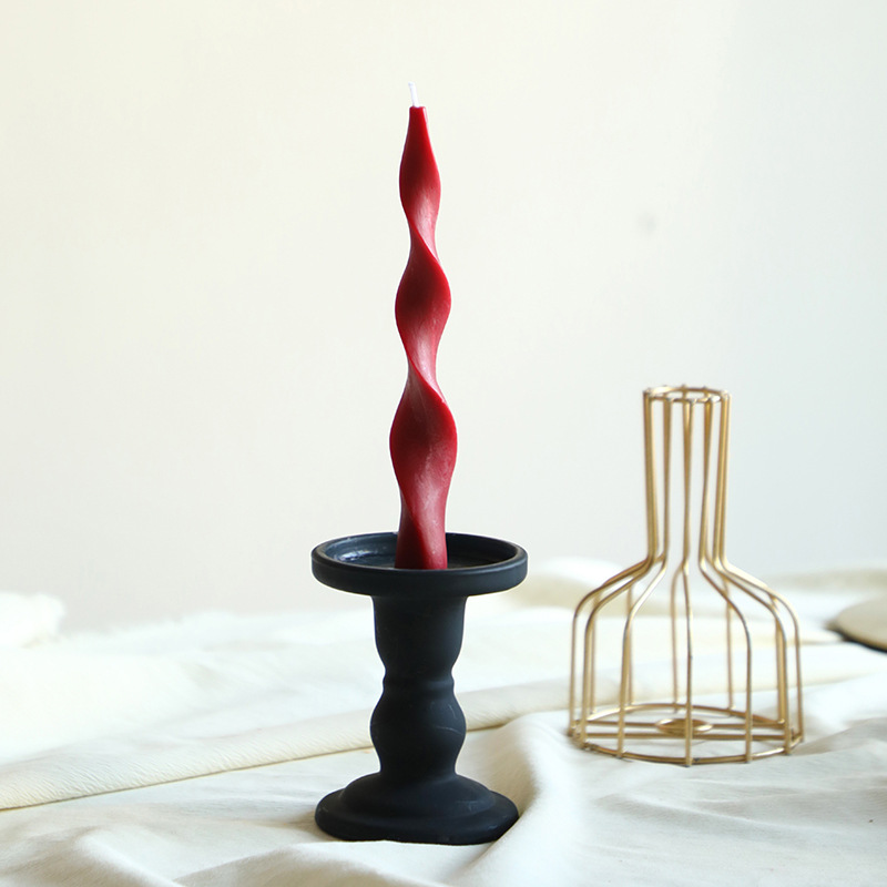 Vela aromática de cera de soja retro francesa color borgoña, vela romántica para bodas, decoración para el hogar, portavelas, venta al por mayor por pieza