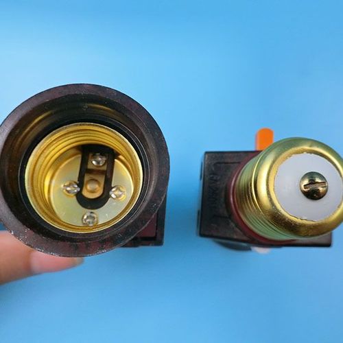 e27 lamp holder double screw split flame lamp holder bakelite retro with switch e27 socket suspended lamp holder manufacturer wholesale