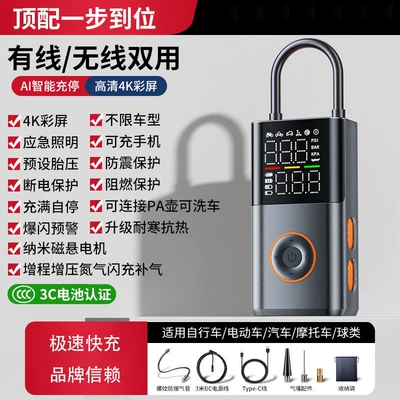 Hava nasosu Air Pump Portable Electric Car - wired-and-wireless-dual-use-model-car-air-pump