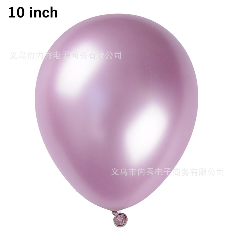 10-pulgadas 1,8G Bola de látex metálico ceremonia de boda fiesta boda decoración publicidad Internet celebridad globo de cromo cumpleaños