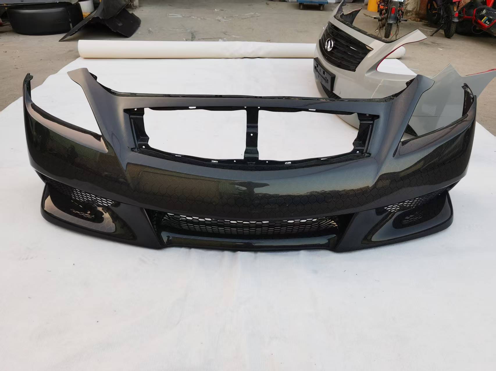 Suitable for Infiniti G37 Modified Front Bumper G37 Large Surround Front Bumper Handmade Resin Carbon Fiber