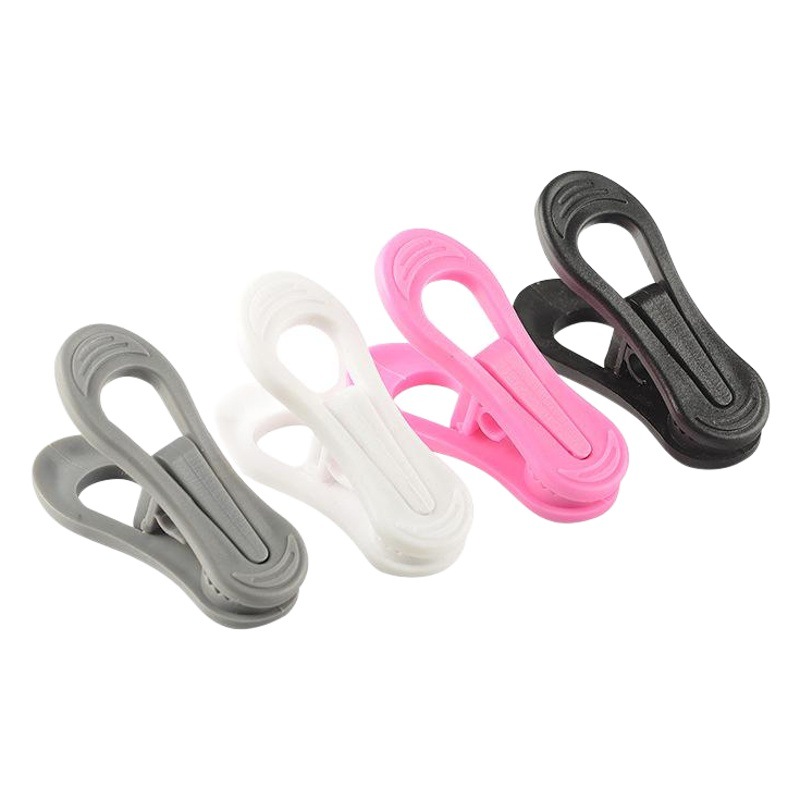 Factory wholesale round head PP plastic clip Amazon and other export e-commerce platforms round tube hanger accessories clothes clip
