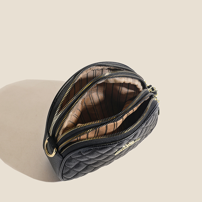 Bolsas populares de alto valor de cara, bolsas de mujer, bolsas de hombro de moda de diamante versátiles 2024, nuevas texturas de tres capas, bolsas de mochila