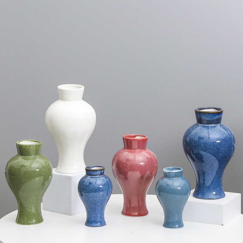 Decoración del hogar de cerámica de estilo europeo decoración de la sala de estar simulación simple flor falsa arreglo de flores secas Dispositivo de flores húmedas y secas Comercio exterior al por mayor