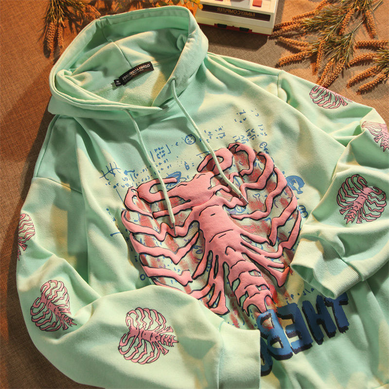 thumbnail image 1 of Chaqueta con capucha estampada personalizada y casual de manga larga con capucha suelta coreana nueva de otoño 2021, 1 of 4