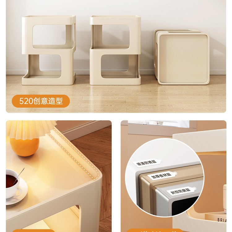 Mesa lateral, sofá, armario lateral, sala de estar, mesa de centro pequeña para el hogar, dormitorio simple y moderno, mesita de noche creativa de hierro forjado, mesa auxiliar