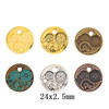 DIY jewelry accessories retro zinc alloy gear watch pendant zakka wholesale manufacturer direct sales 1665