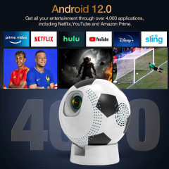 2026 ワールドカップサッカープロジェクタークロスボーダー新 4K 電動フォーカスホットホームプロジェクター携帯電話投影スクリーン