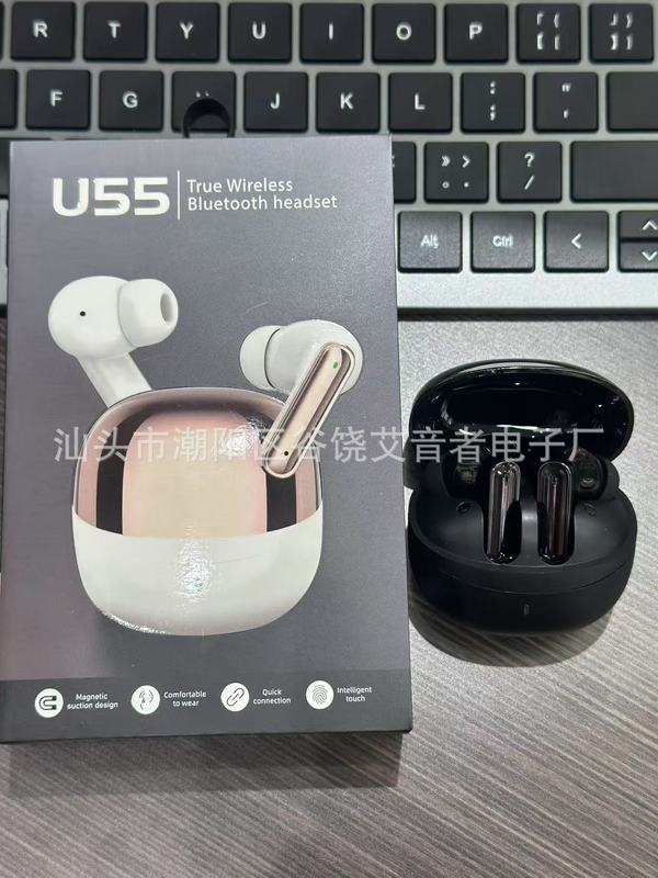爆款跨境U55真无线运动蓝牙手机耳机 外贸电商TWS中性工厂直销|undefined