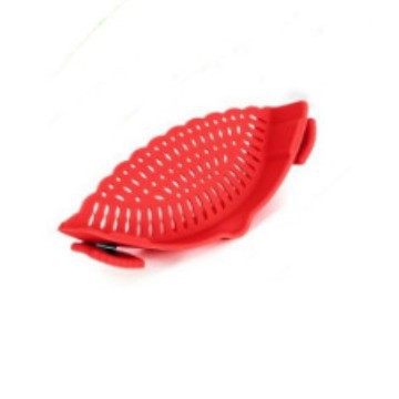 Colador de silicona para ollas, drenaje sin derrames