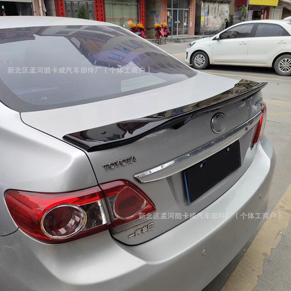 Suitable for 07-13 Corolla R Model Rear Wing Without Punching Roof Fixed Wing