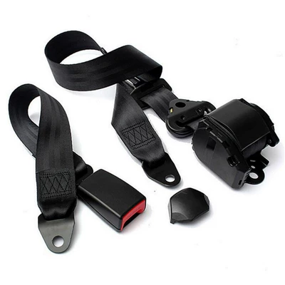 Car seat belt: retractable roll bus truck