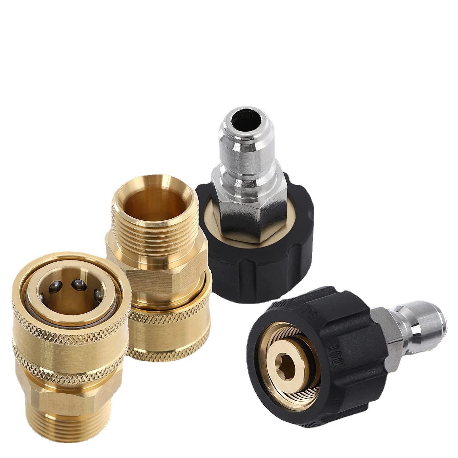 Conector de cobre mayorista transfronterizo de lavadora de alta presión adaptador M22 - 14 desconexión rápida 3 / 8 accesorios de conector de pistola de agua