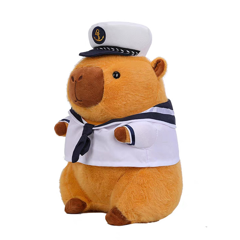 Nueva muñeca marinero marino carpincho intercambiar muñecos de peluche regalo de cumpleaños muñeca de trapo al por mayor