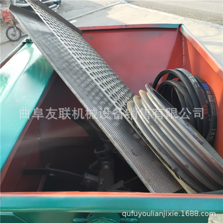 电动饲料秸秆牧草粉碎机 沙克龙除尘碎草机 自动进料秸秆粉碎机68