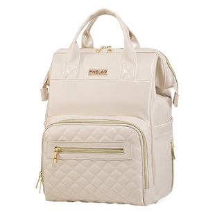Mummy bag 2022 summer new solid color pu waterproof bottle insulation fashion Joker portable shoulder mother and baby bag