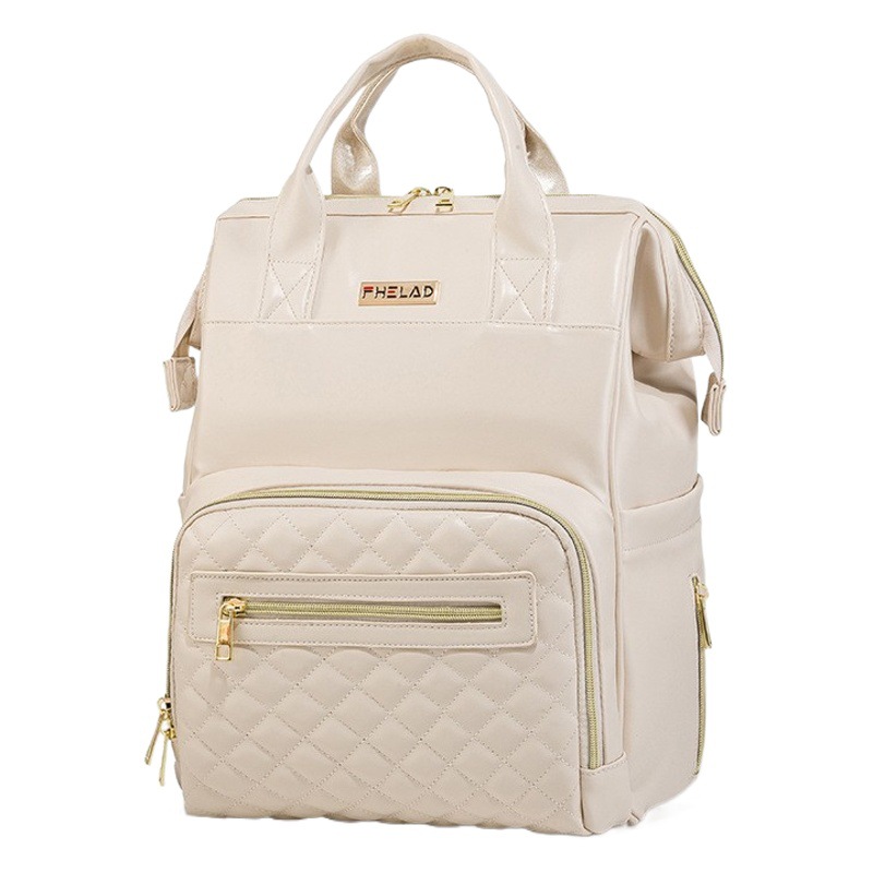 Bolsa de momia 2022 verano nuevo color sólido pu impermeable biberón aislamiento moda todo partido mochila portátil madre y bebé bolsa