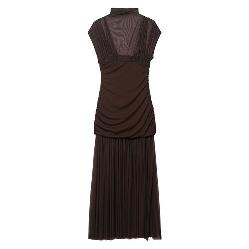 Z European and American Style New Arrival Wholesale Fashionable Elegant Women's Silk Mesh Spliced Dress 4772252