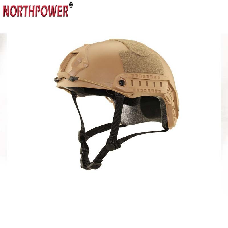 Casco FAST MH sin agujeros, espesado simple 4MM, riel de ciclismo CS, casco táctico ligero para fanáticos del ejército