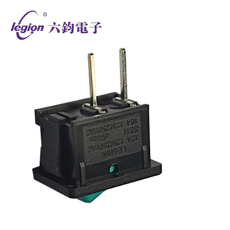 LEGION六钧 SS11 plug-in board 2-foot-type switch High current IO rocker switch KCD1