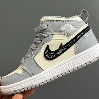 Кроссовки Air Jordan 1 для детей, высокие спортивные кроссовки, баскетбольные кроссовки для отдыха