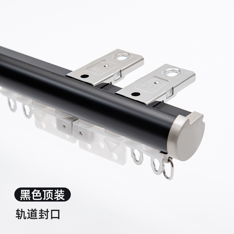 Sliding track model---black-monorail-top installation