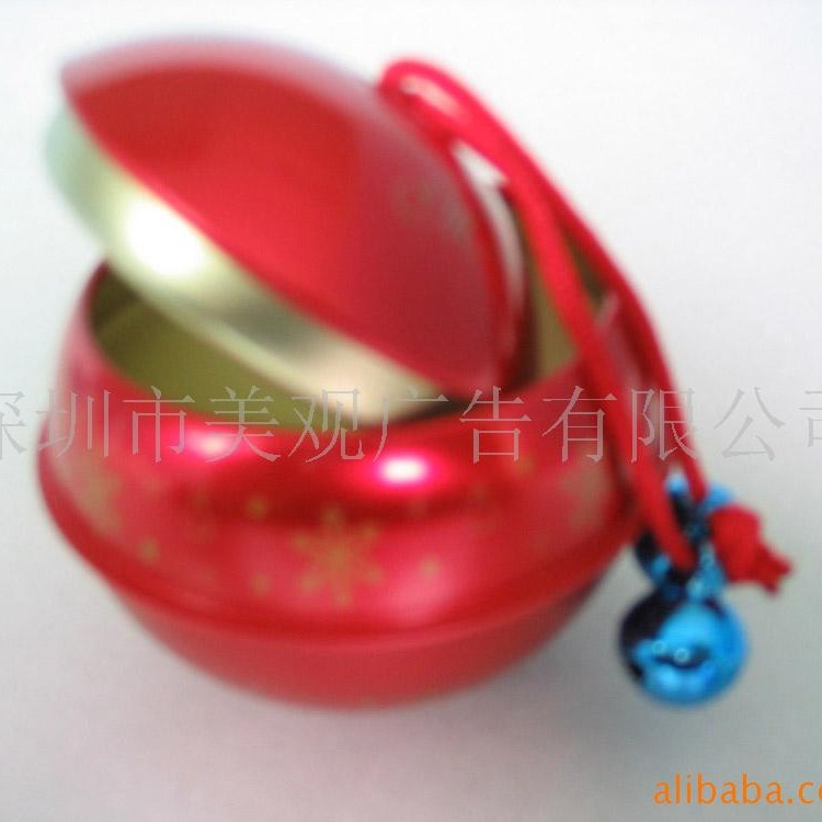 源头厂家 优惠供应精美马口铁ML-204圣诞球形罐 糖果罐