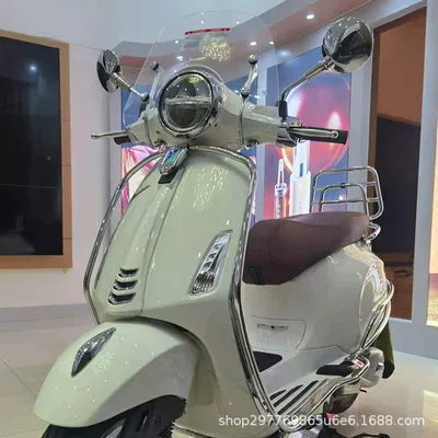Motorcycle bumper, Original genuine Vespa - original-spring-sprint-150-chrome-plated-front-and-rear-protection-bars-set