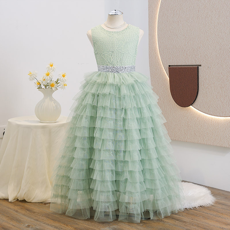Ropa de noche para niñas vestido de cumpleaños para niños vestido de princesa vestido de anfitrión de piano vestido de 410g