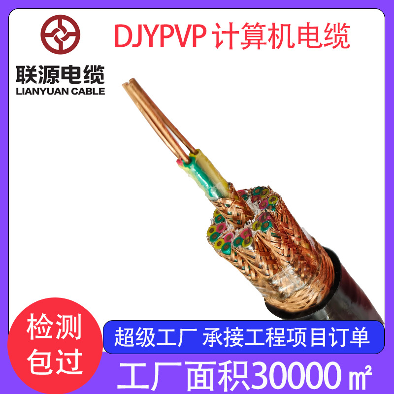 DJYPVP计算机电缆仪表控制线编织铜网分屏总屏信号线分相屏蔽