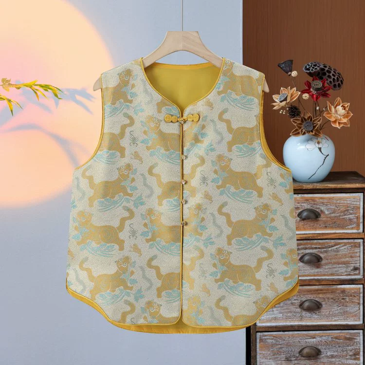 Новый китайский национальный жилет в стиле высокого уровня